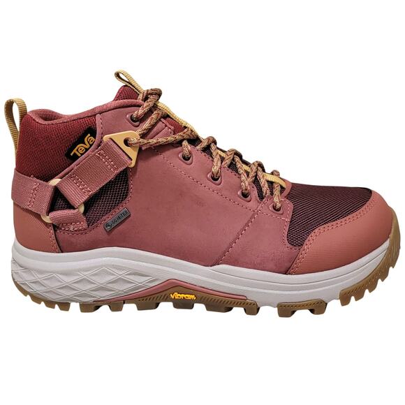 Teva Women Grandview Gore-Tex Vibram Sole Hiking Boots Size US 5.5 Marsala Red - Picture 3 of 6
